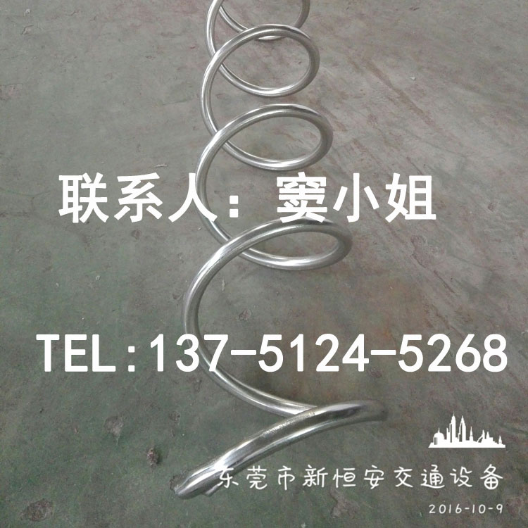 不銹鋼停車架廠家直銷螺旋擺放架安全停放*惠