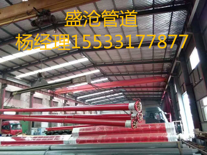 廠家直銷盛滄DN200消防內(nèi)外涂塑管