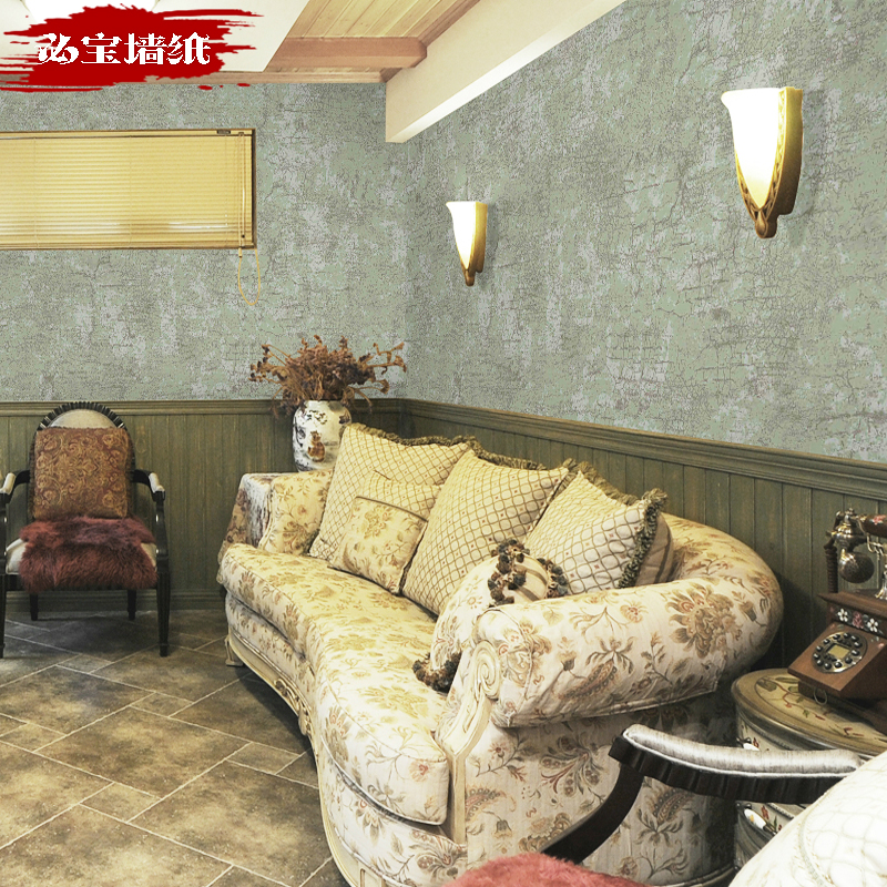 歐式3d立體亞麻溫馨米黃素色無紡布?jí)埜〉癍h(huán)?？蛷d壁紙復(fù)古舊紋 歐式3d立體亞麻溫馨米黃素色墻紙