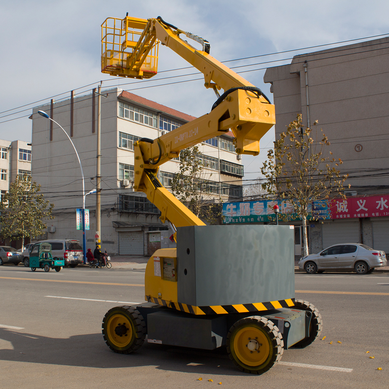 10米自行曲臂升降平臺液壓升降機 高空作業(yè)車 自行曲臂式升降平臺