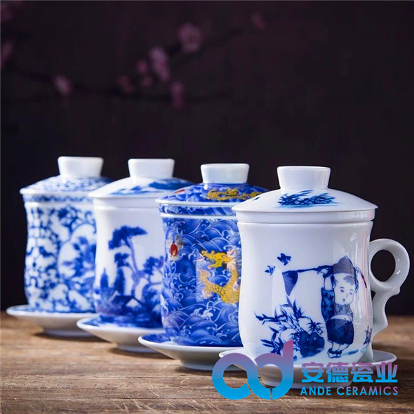 景德鎮(zhèn)陶瓷茶杯批發(fā) 會(huì)議陶瓷杯 婚慶禮品陶瓷茶杯