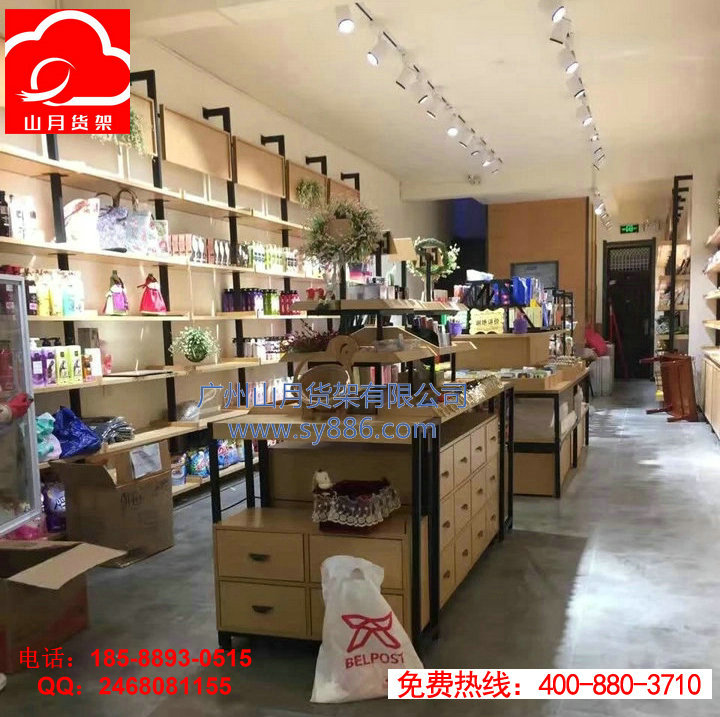 化妝品店設(shè)計、嬌蘭佳人貨架、屈臣