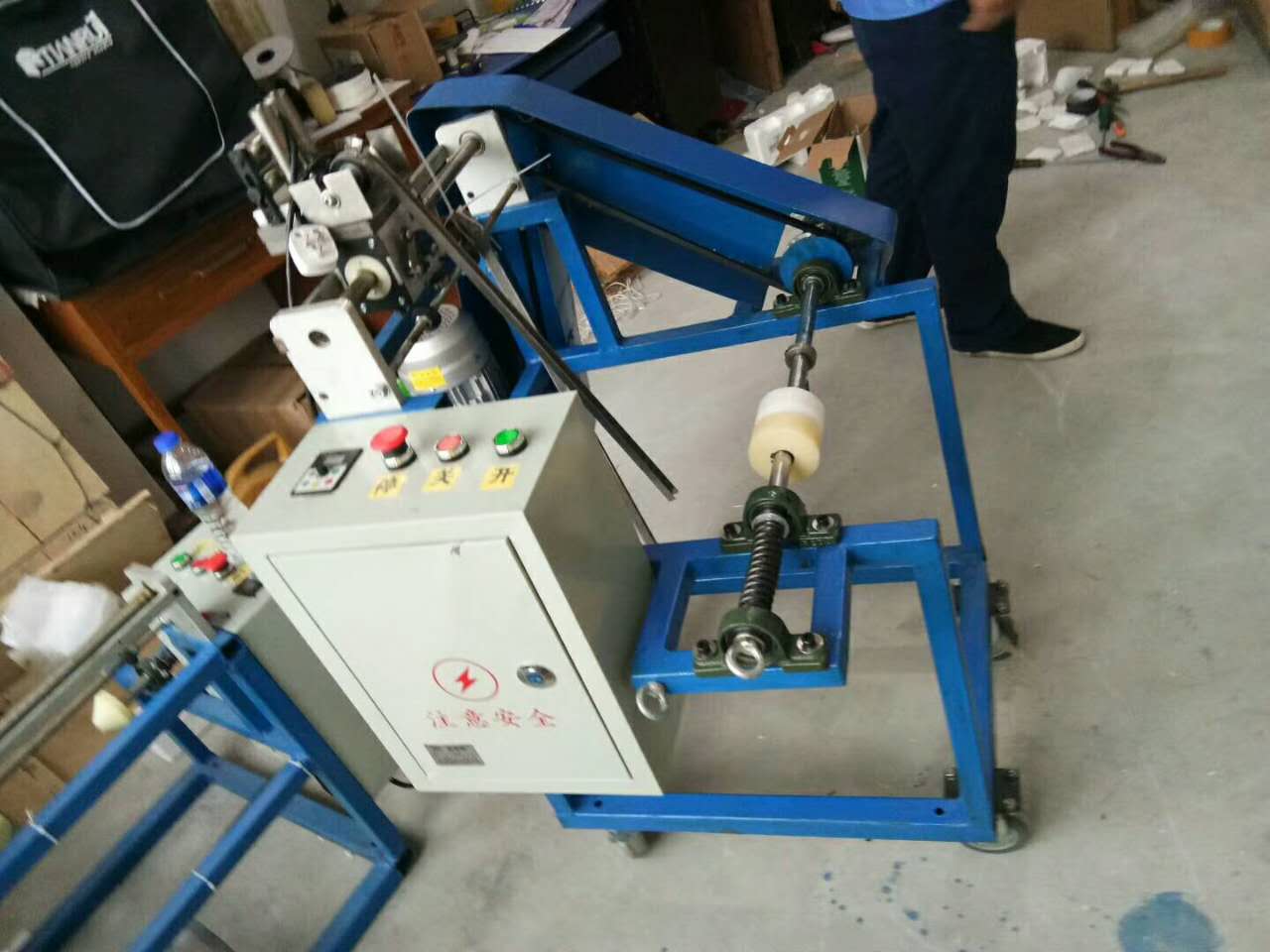 皮帶收線機全自動收線機 變頻收線機 皮帶收繩器
