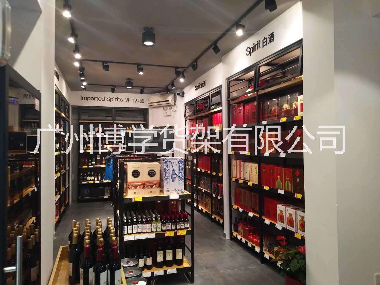 實木紅酒展柜 貨架廠定做