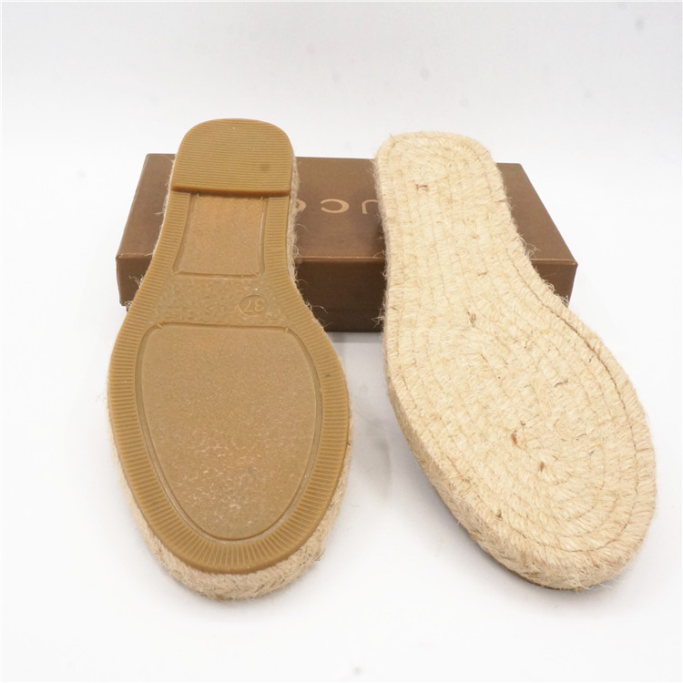 工廠直銷 草編漁夫鞋底20MM編織麻繩鞋底一體注塑麻底橡膠牛底大底