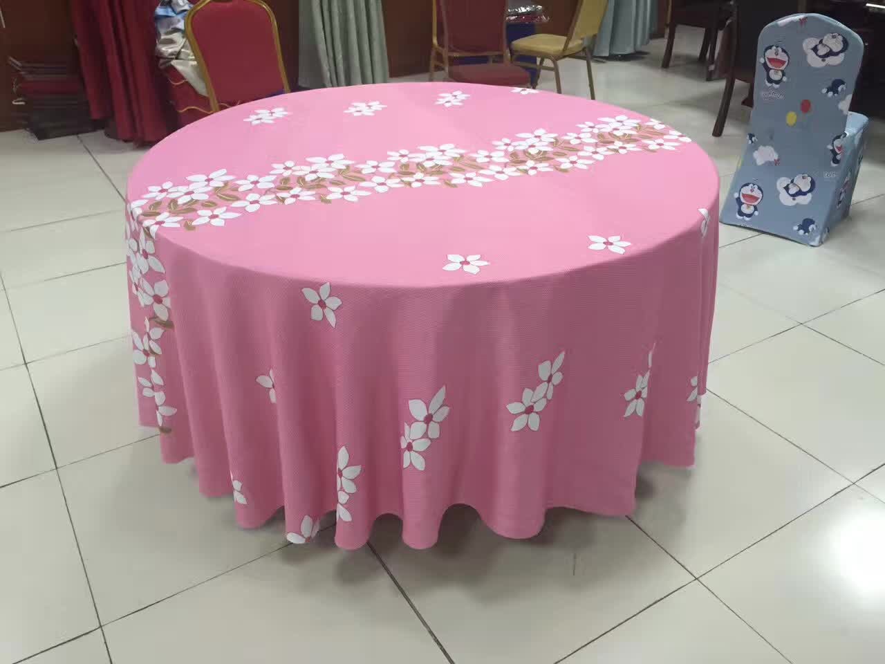 *酒店餐廳布草 餐廳飯店桌布 酒店用品定制 婚慶宴會(huì)桌布椅套