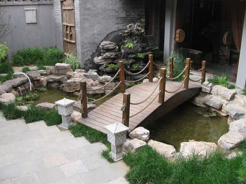 湘潭魚池假山制作