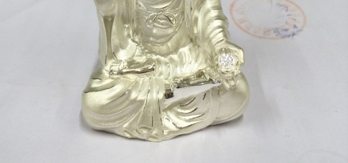 工藝禮品電鍍加工，電鍍銀加工，厚銀15微米，佛教用品電鍍