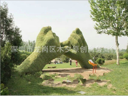 【廠家供應】 仿真動植物設計 玻璃鋼雕塑 仿真綠雕