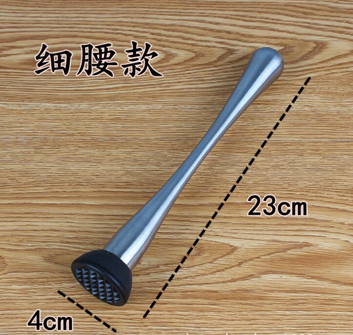 不銹鋼430雞尾酒 碎冰棒 塑料檸檬錘 調(diào)酒棒 碎冰調(diào)酒棒