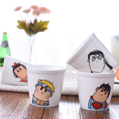 生活風(fēng)zakka雜貨迷你陶瓷杯子 可愛卡通歪脖子茶杯隨手杯 水杯