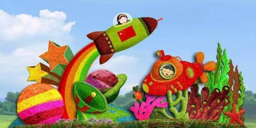 河南五色草種植批發(fā)基地 五色草造型 立體花壇 植物綠雕