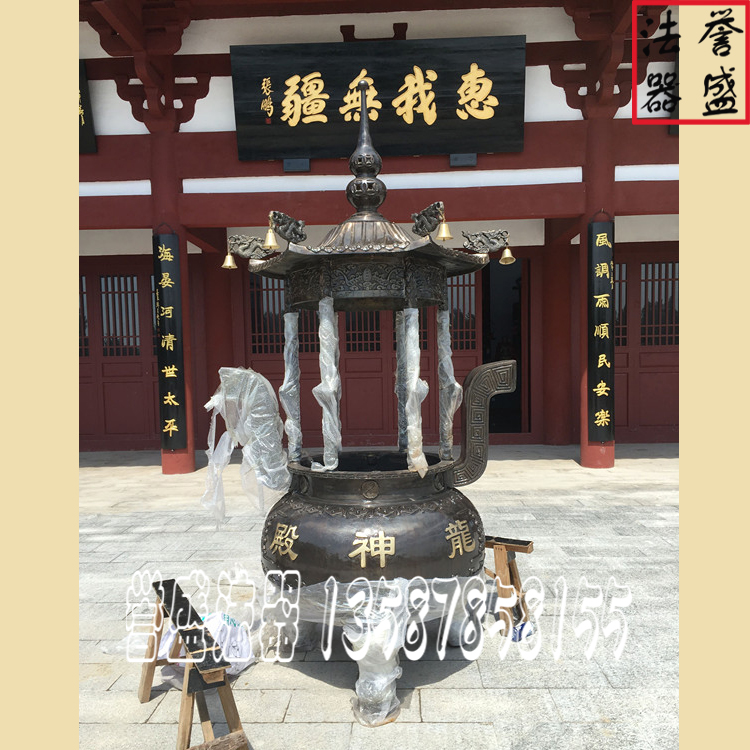 *熱賣  圓形六龍柱香爐 寺廟露天系列 直接廠家 現(xiàn)場實拍