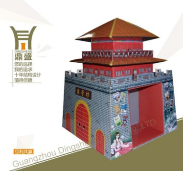 化妝品紙堆頭護(hù)膚品陳列架賣場大型展臺鼎盛結(jié)構(gòu)承重易安裝免設(shè)計(jì)