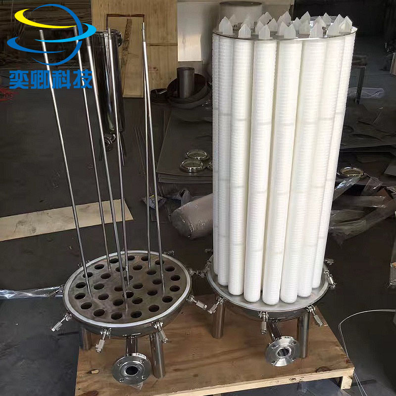 精密濾芯過濾器 大流量濾芯過濾器 可定制 衛(wèi)生級鏡面 折疊濾芯 鈦棒濾芯過濾器