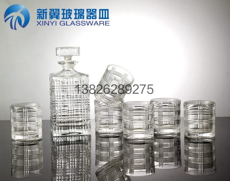 *歐美7件套水晶酒杯威士忌伏特加酒瓶酒杯套裝