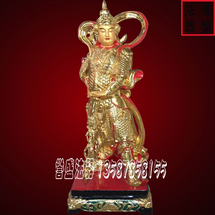 供應(yīng) 韋陀菩薩，玻璃鋼彩繪韋陀菩薩，廠家直銷，現(xiàn)場圖片多