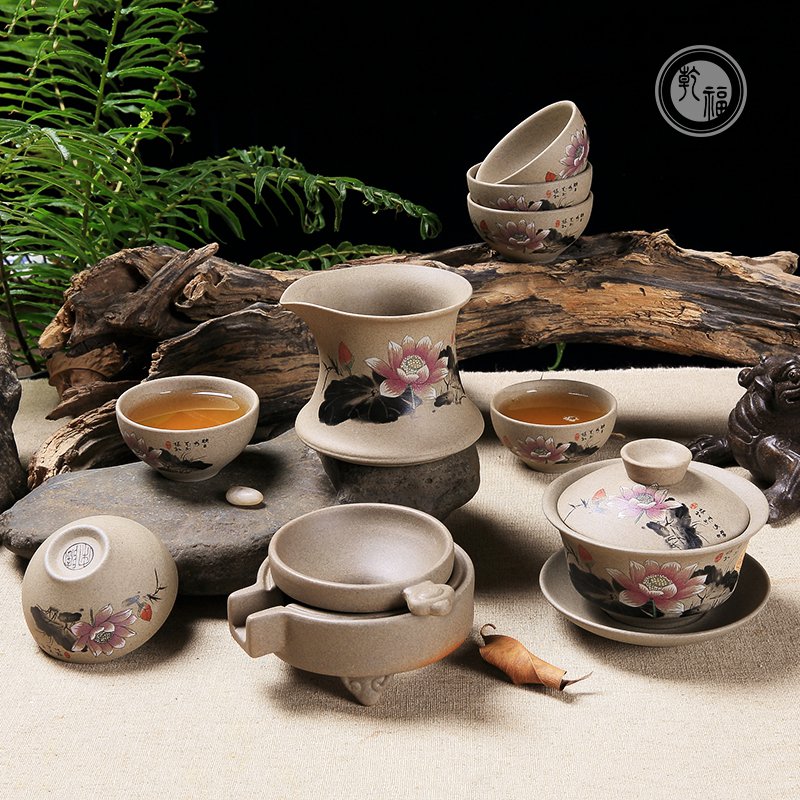 陶土烤花茶壺茶杯公道杯粗陶茶具套裝批發(fā)送禮粗陶茶具套裝廠家粗陶茶具套裝哪家好供應(yīng)粗陶茶具套裝