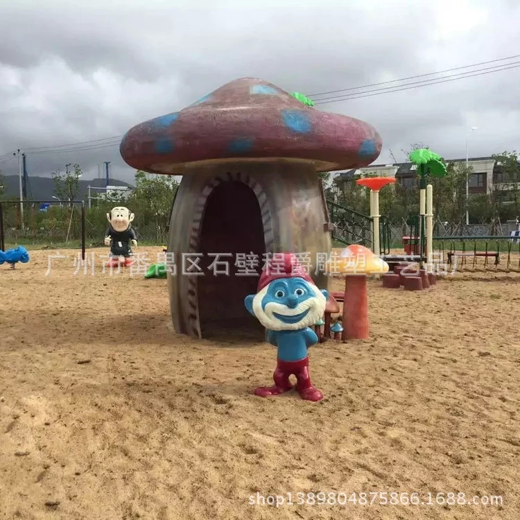 玻璃鋼卡通雕塑廠家 動(dòng)漫卡通公仔雕塑擺件