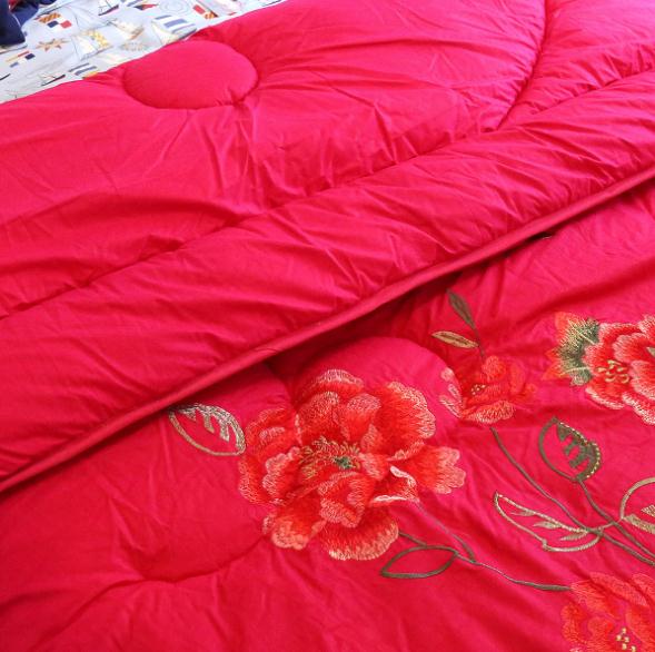 全新設(shè)計純棉繡花被 不起球不退色*會銷禮品冬被子 純棉繡花被yy