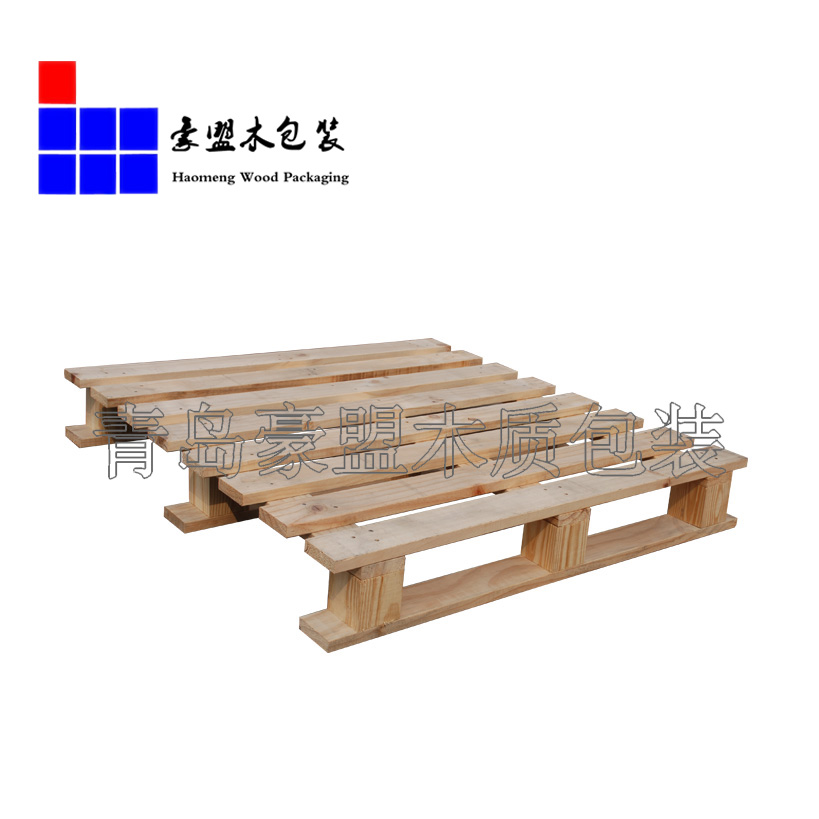 黃島木托盤生產(chǎn)廠家專業(yè)生產(chǎn)四面進(jìn)叉松木托盤