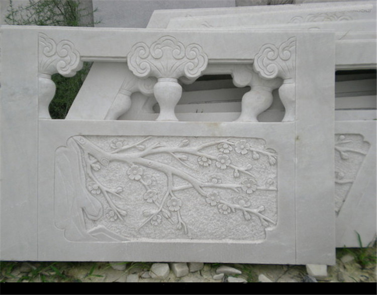 供應(yīng)河堤護(hù)欄 石雕欄板漢白玉欄板柱子