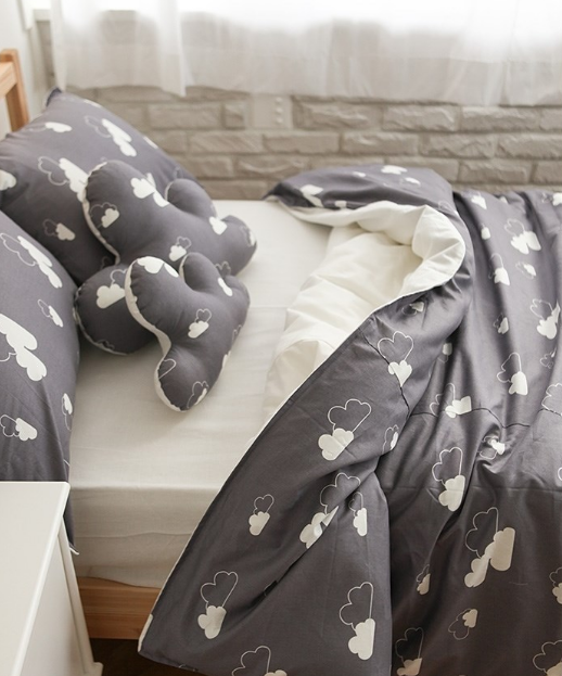 純棉布料寶寶床品居家布藝云朵圖案沙發(fā)布套兒童服裝