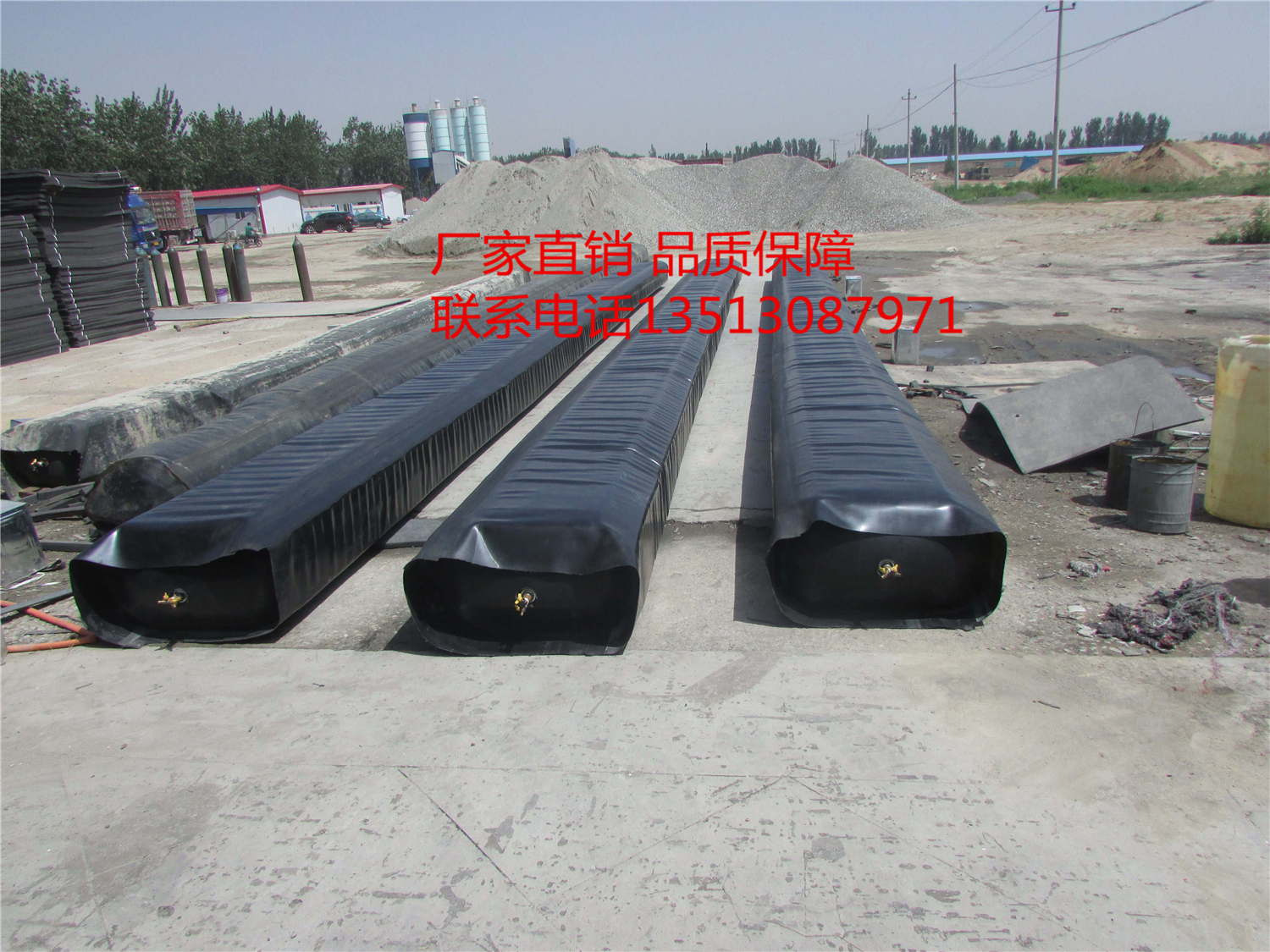 八角橡膠充氣芯模橋梁預制板芯模