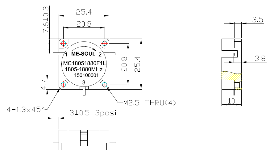 嵌入式低互調(diào)環(huán)形器