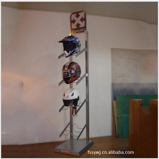 薦 金屬頭盔展示架 騎行車頭盔展示架 商超貨物展示架定制