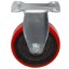 3寸中型鐵芯紅PU腳輪 泰信PU腳輪廠家 泰信PU腳輪報(bào)價(jià) 泰 陽江3寸中型鐵芯紅PU腳輪