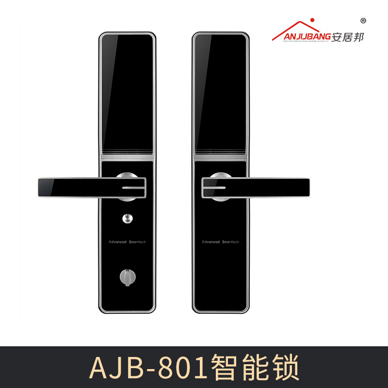 廠家直銷 AJB-801智能鎖 多功能智能門鎖 家庭指紋密碼鎖 智能防盜指紋鎖