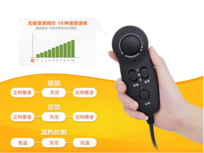 康明健多功能按摩靠墊，針對(duì)中老年人頸部