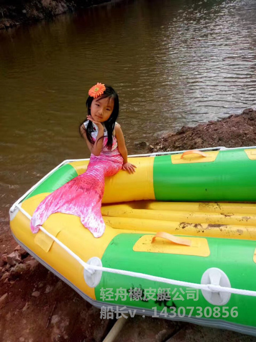 輕舟漂流艇公司供應景區(qū)漂流船 充氣漂流艇 橡皮艇 釣魚艇