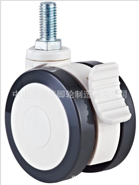 中山唯信腳輪廠家批發(fā) 出口3寸醫(yī)療靜音腳輪  新款德國腳輪 雙排輪定做