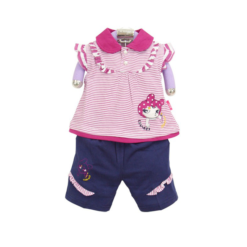 童裝女褲 棉布梭織兒童服裝 吊帶連衣褲長短褲舒適面料工藝制造