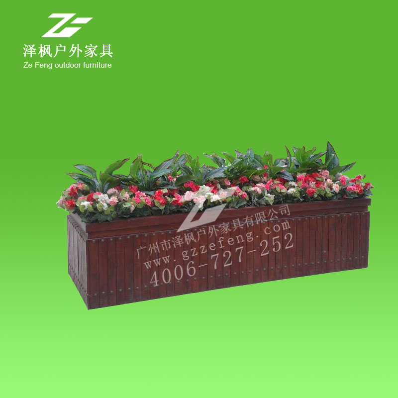 鋼木結(jié)構(gòu)復(fù)古小型花箱花槽 防腐木