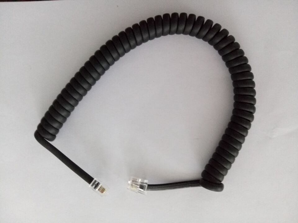 電話*線聽筒線連接線手柄線曲線 電話彈簧聽筒線連接線手柄線曲線