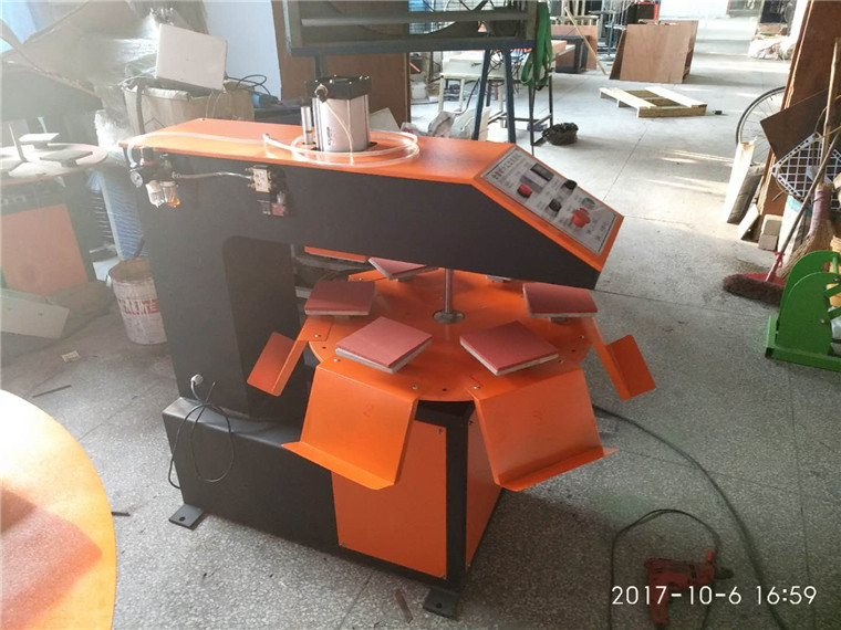 進口六工位燙標機 氣動燙標機 燙嘜機 內(nèi)衣內(nèi)褲壓嘜機 服裝燙標機