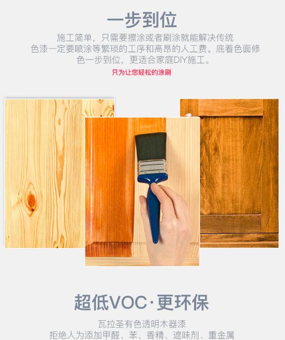 美國*瓦拉圣水性有色透明高硬度木器漆 瓦拉圣木器漆