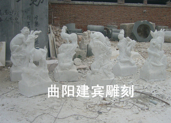 12生肖石雕十二生肖石頭雕刻十二生肖雕塑