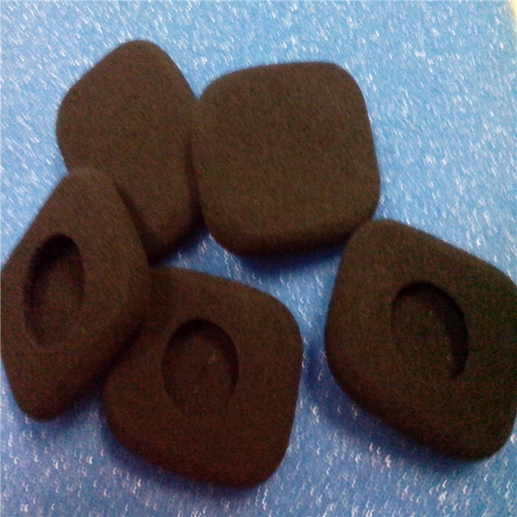 供應(yīng)方形耳機海綿套 挖孔進口海綿耳套廠家價格