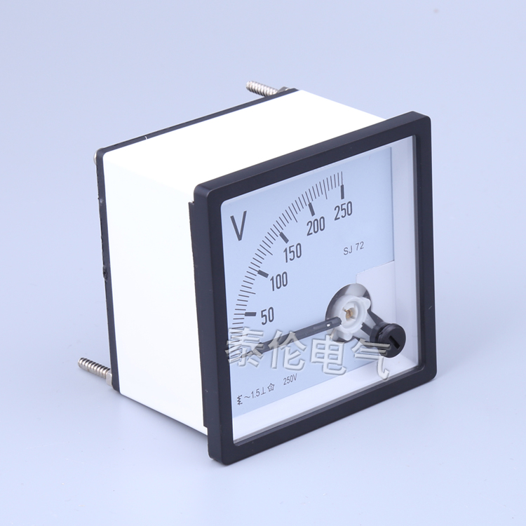 SQ72指針電壓表 JY CZ72-V交直流電壓表廠家量程尺寸 67mm