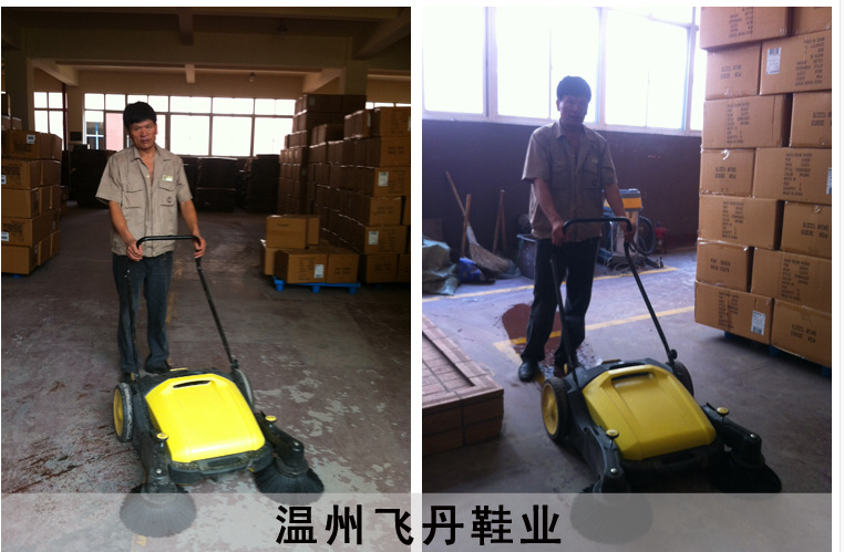 濰坊威海煙臺車間用無動力手推式掃地機(jī) 環(huán)衛(wèi)掃樹葉掃草屑用