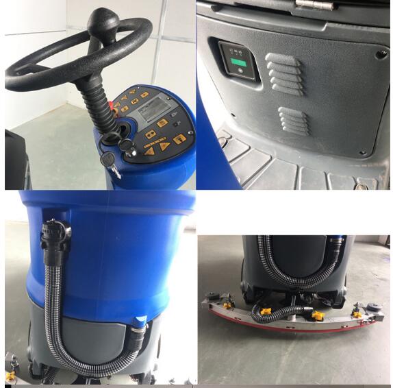 大型工業(yè)車間用駕駛式洗地車全自動洗地機al115