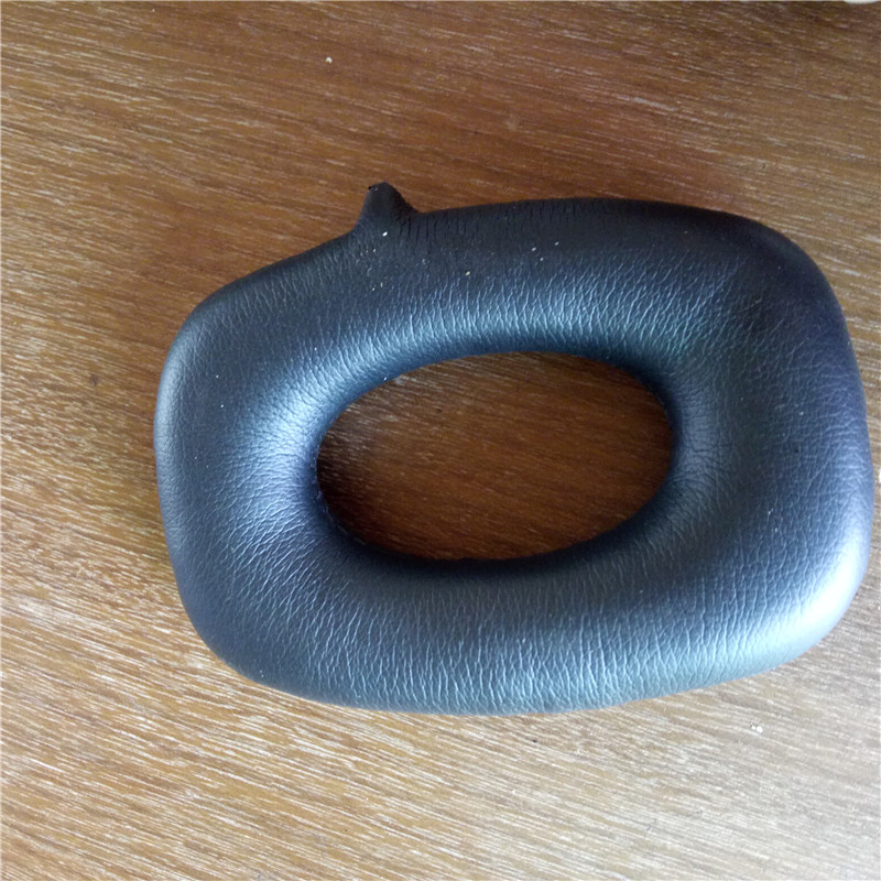 供應(yīng)耳機(jī)高周波壓皮耳套生產(chǎn)廠家/熱壓PU皮耳套價(jià)格