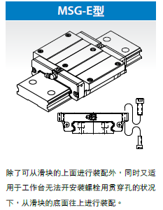 PMI銀泰直線導(dǎo)軌MSA20LA-高組裝重負載型