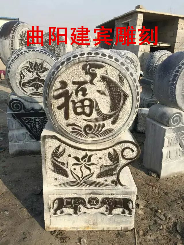 石雕門墩_石頭雕刻門墩_門墩雕刻_門墩雕塑