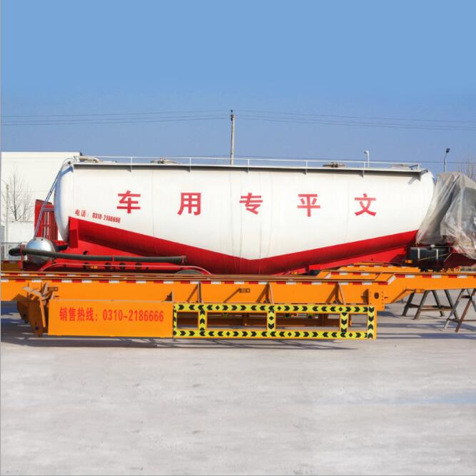 河北掛車廠輕量化水泥粉粒下料罐半掛車山西半掛車梁山半掛車河南半掛車廠機械運輸車挖機運輸車 河北掛車廠水泥粉粒下料半掛車