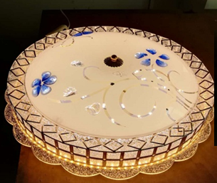 led水晶燈吸頂燈 簡(jiǎn)約現(xiàn)代圓形客廳燈大氣家用個(gè)性創(chuàng)意臥室燈燈具